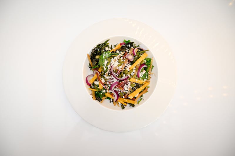 Fresh garden salad with colorful vegetables